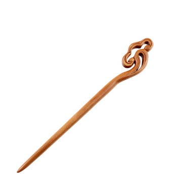 CrystalMood Handmade Carved Wood Hair Stick Cloud Peachwood